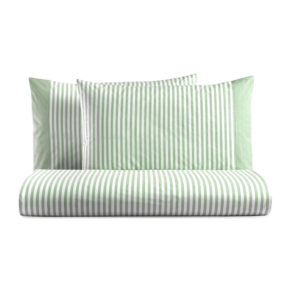 Duvet Cover Set in Pure Yarn-Dyed Striped Cotton - Tif