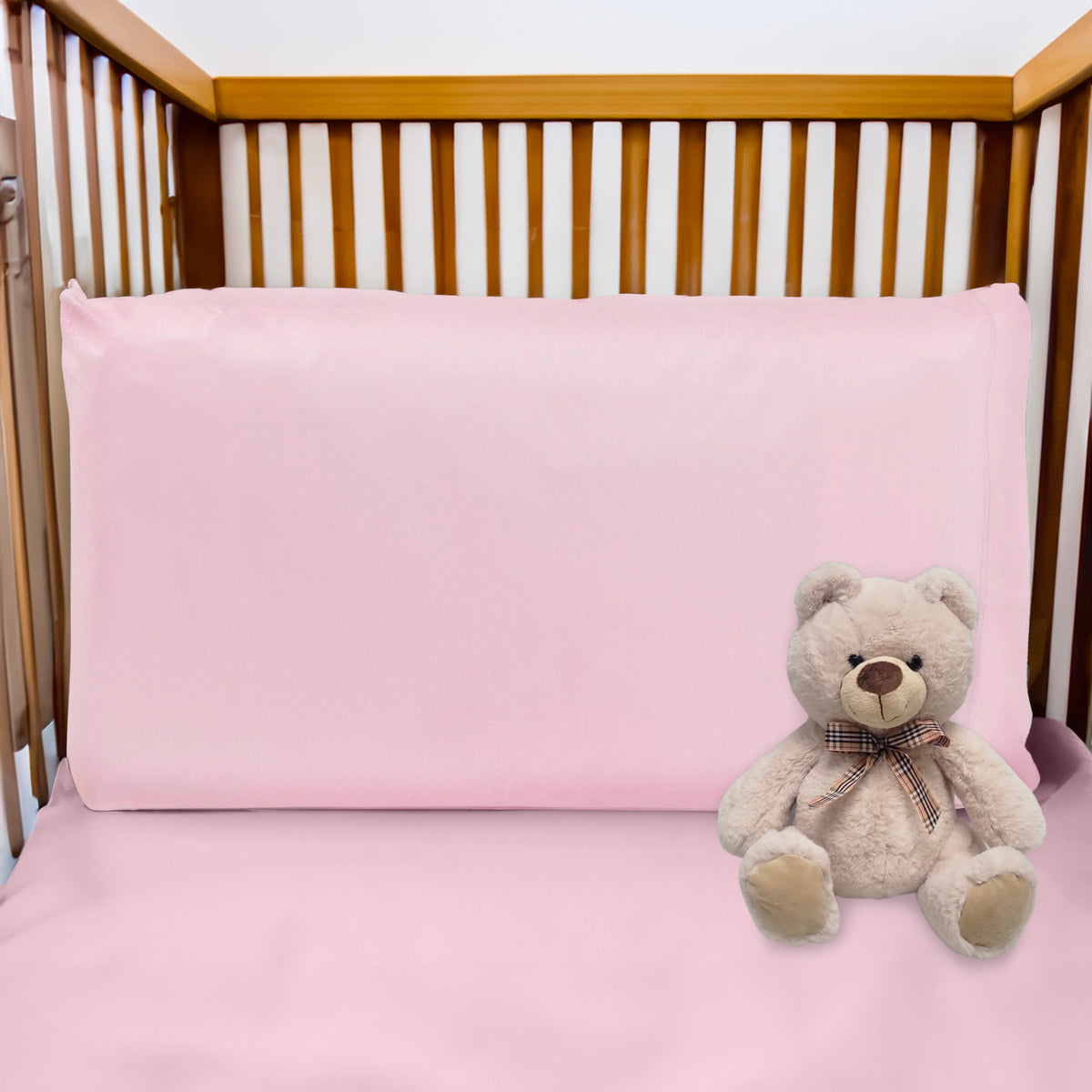 Kissenbezug für Babys aus reiner Baumwolle, einfarbig – Pix