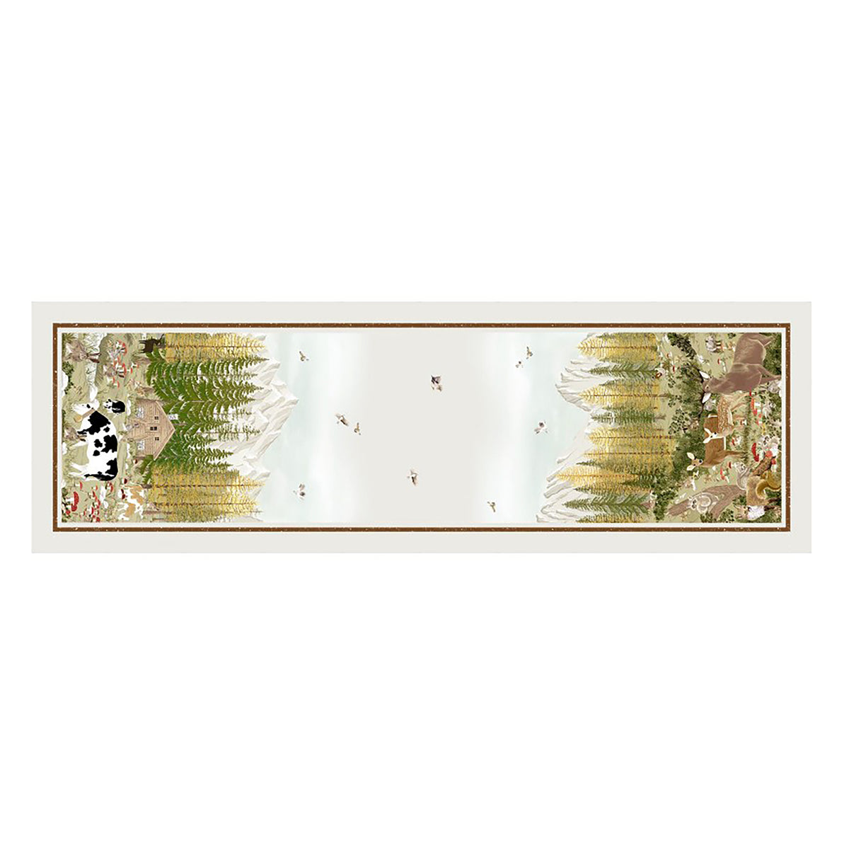 Table Runner in Pure Linen printed Animal Patterned - Walser