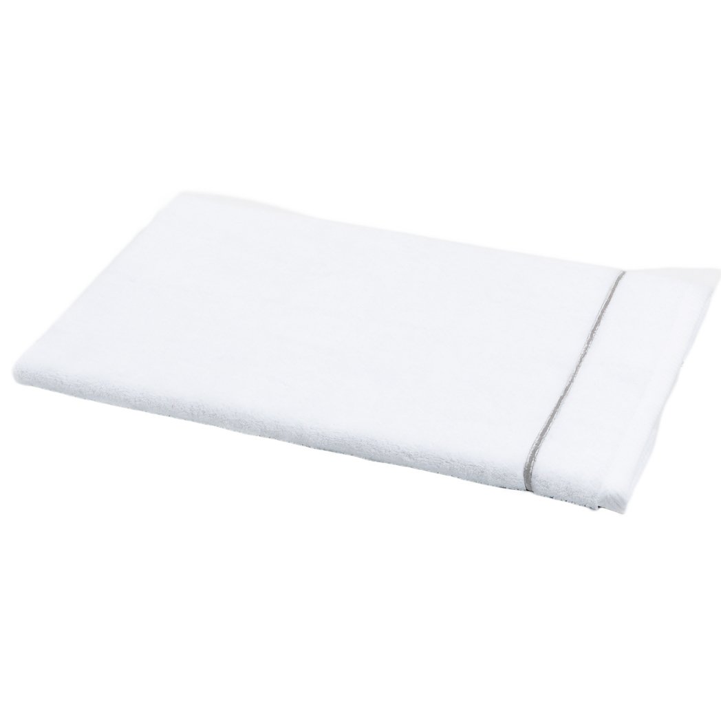 Towels in Terry Cotton with Satin Stitch line - Atollo