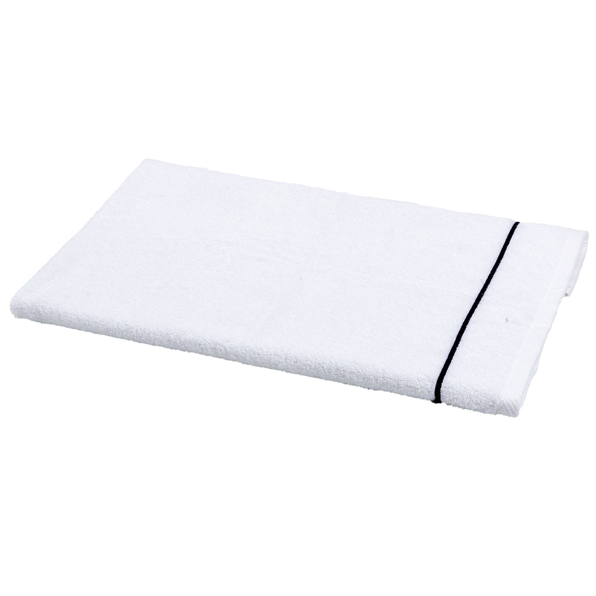 Towels in Terry Cotton with Satin Stitch line - Atollo