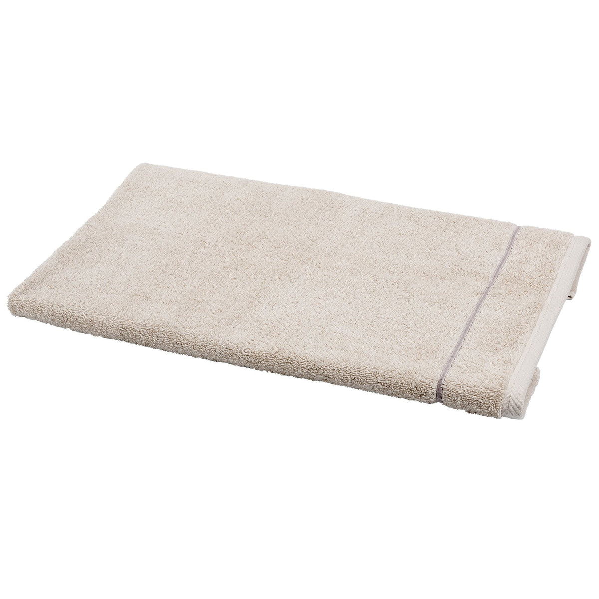 Towels in Terry Cotton with Satin Stitch line - Atollo