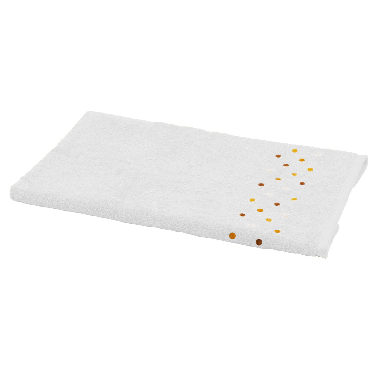 Towels in Terry Cotton with Embroidered Polka Dots - Coriandoli