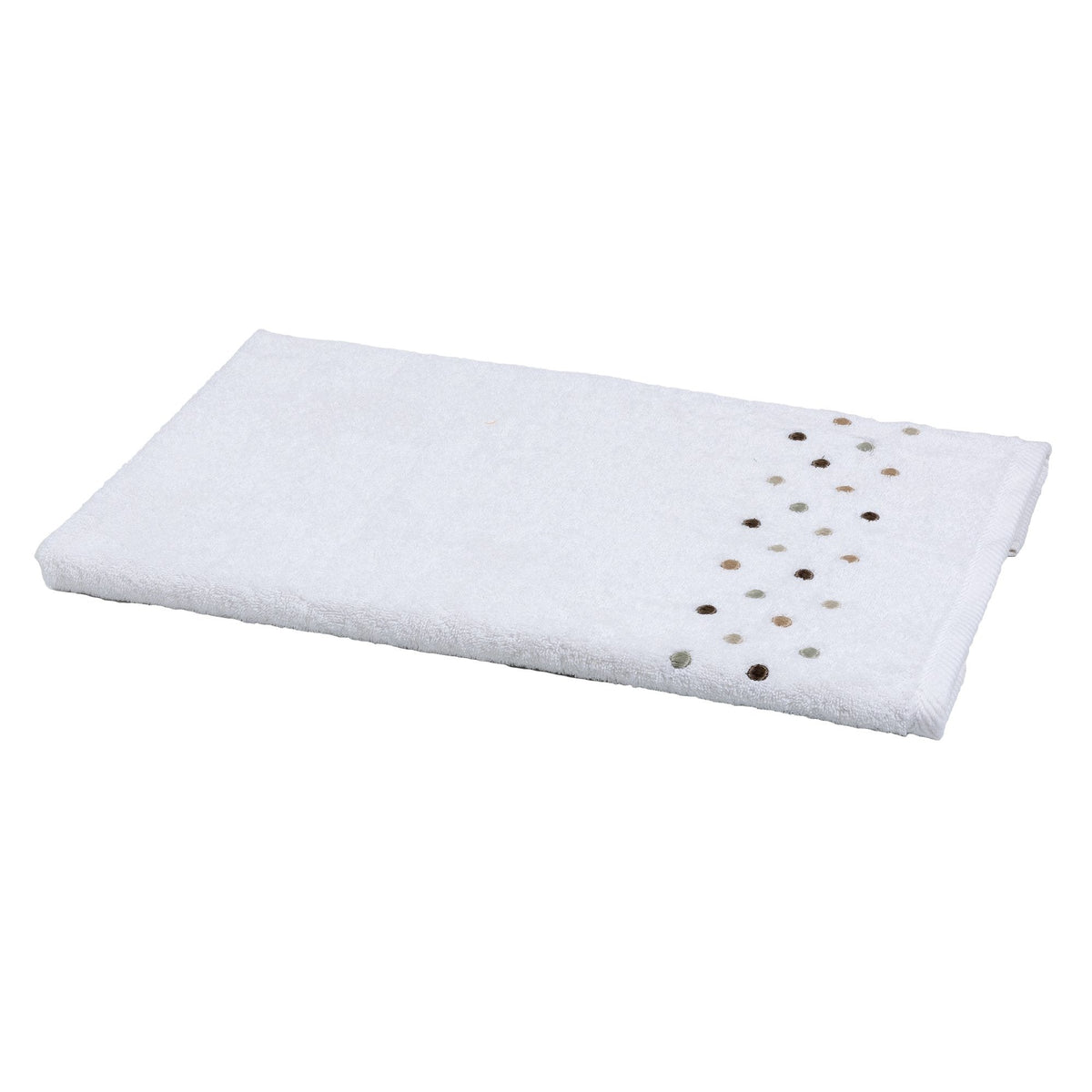 Handtücher aus Frottee-Baumwolle mit gestickten Tupfen – Coriandoli