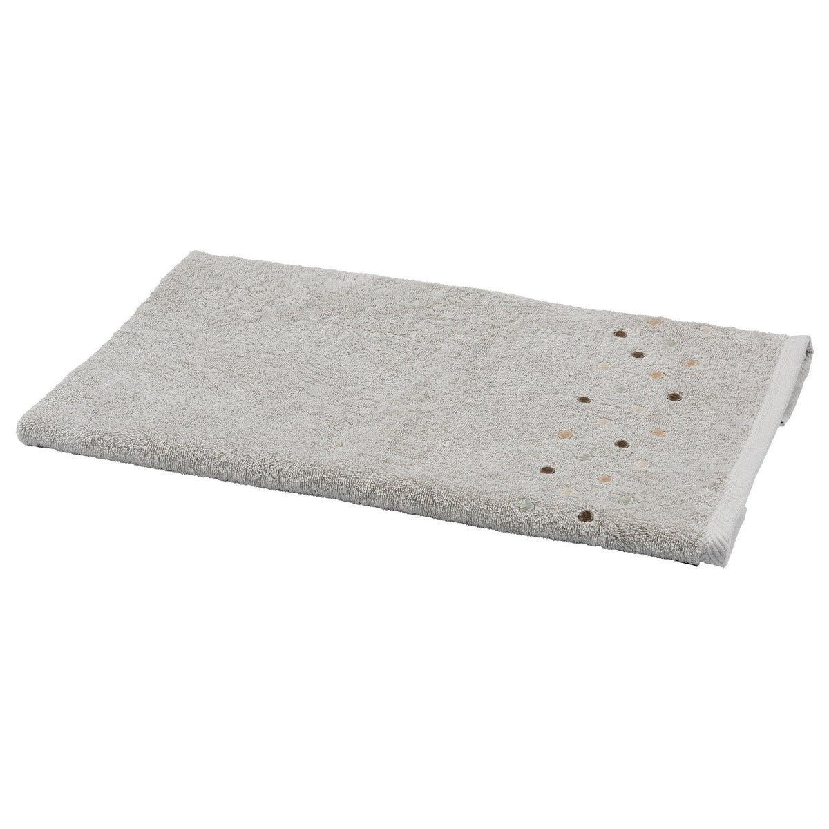 Towels in Terry Cotton with Embroidered Polka Dots - Coriandoli