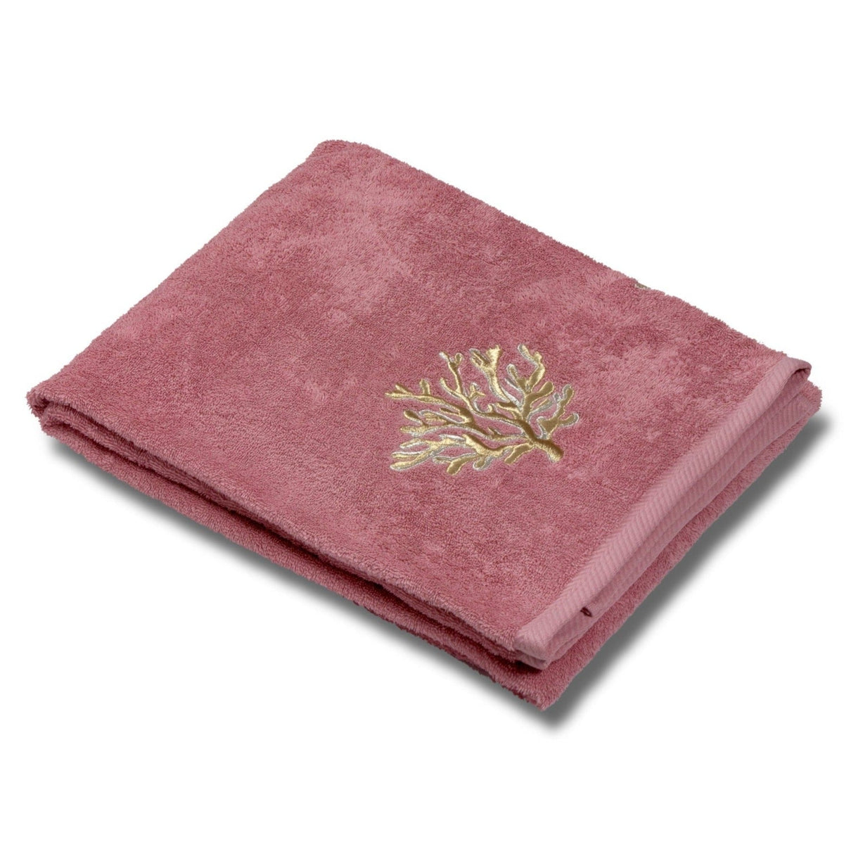 Handtücher aus Frottee-Baumwolle mit Stickerei – Coralli