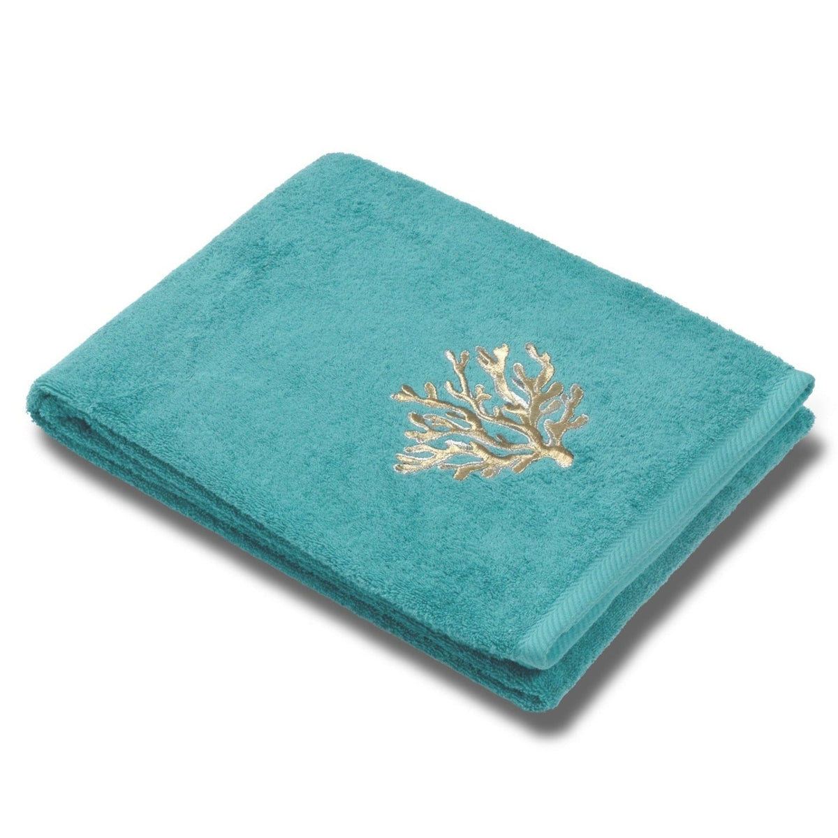 Towels in Terry Cotton with Embroidery - Coralli