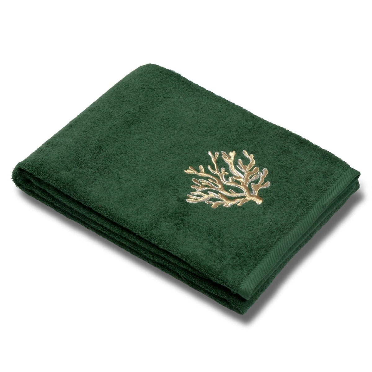 Towels in Terry Cotton with Embroidery - Coralli