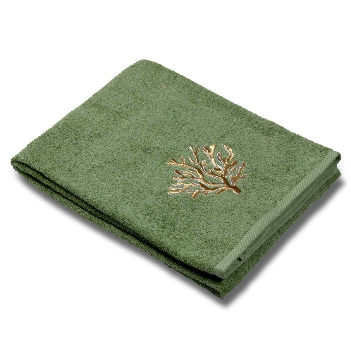 Towels in Terry Cotton with Embroidery - Coralli