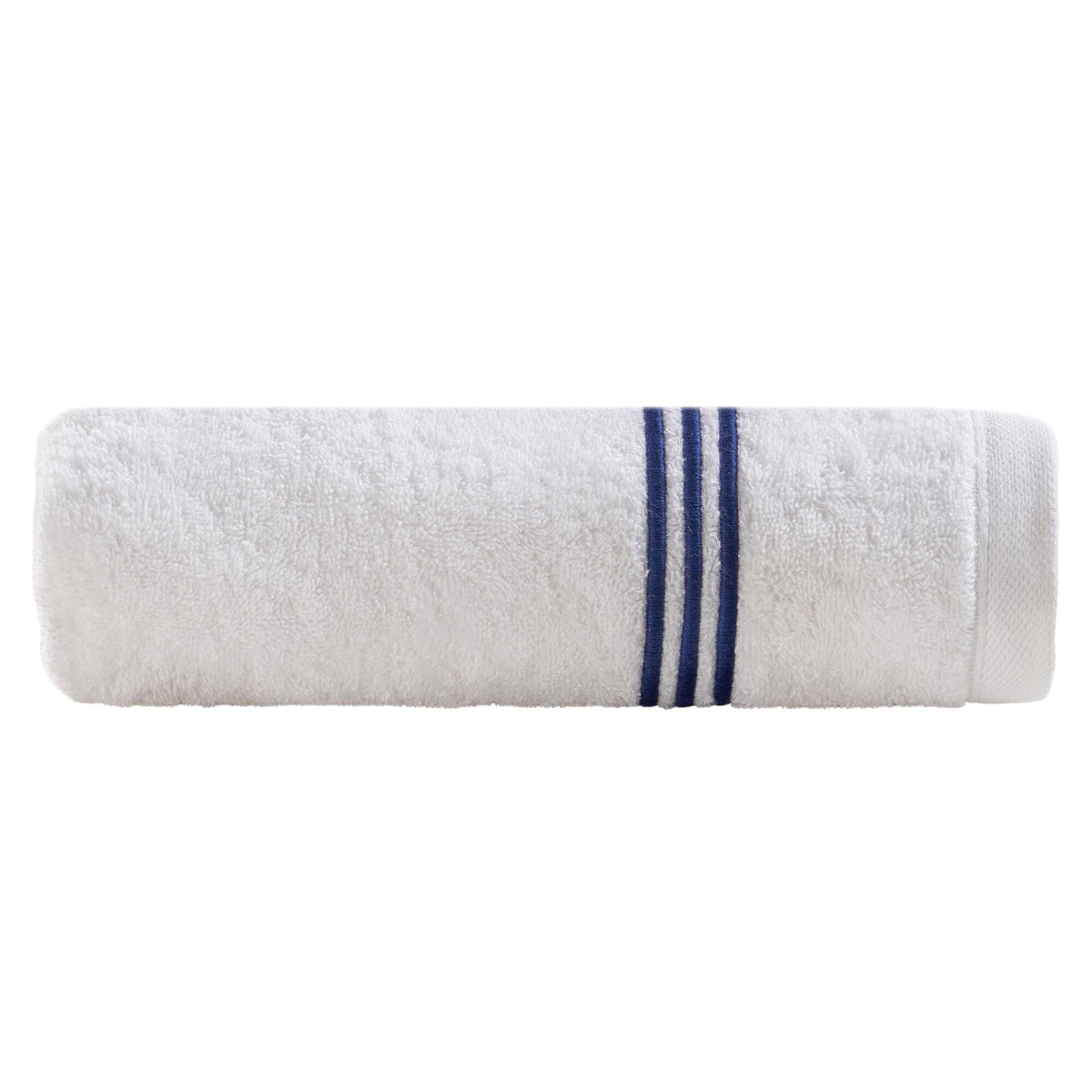 Towels in Terry Cotton with Satin Stitch Lines - Daytona