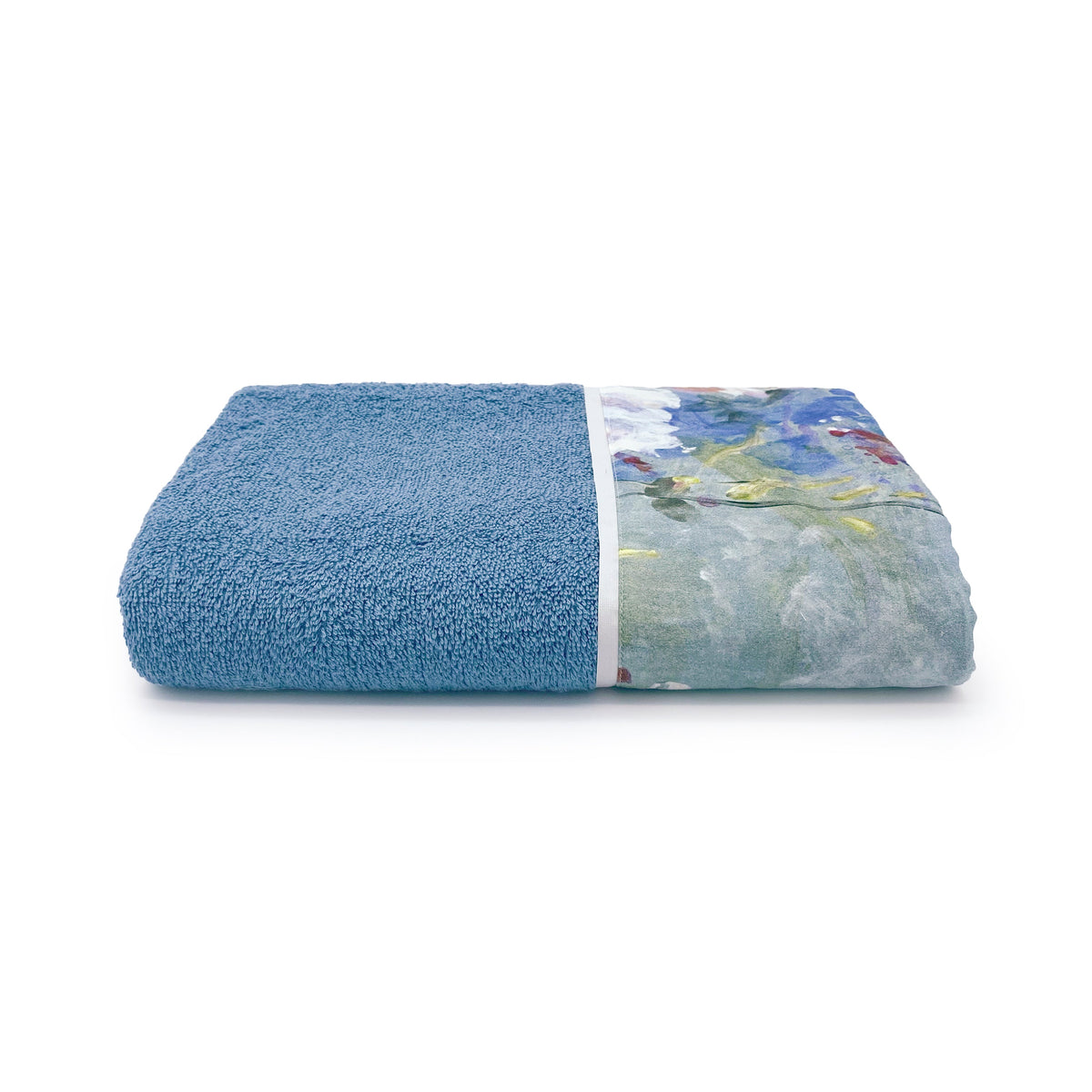 Towels in Terry Cotton with Satin Flounce - Acquerello
