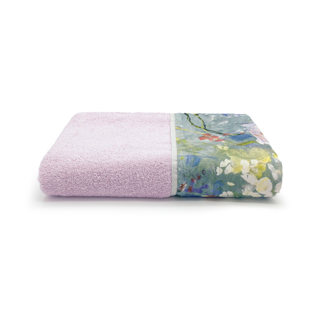 Towels in Terry Cotton with Satin Flounce - Acquerello