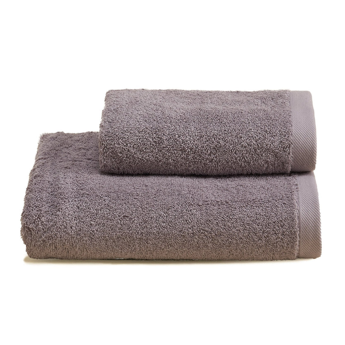 Asciugamani in Spugna di Cotone Tinta Unita - Perla Coppia di spugna Lisola Lavanda (Radon) 