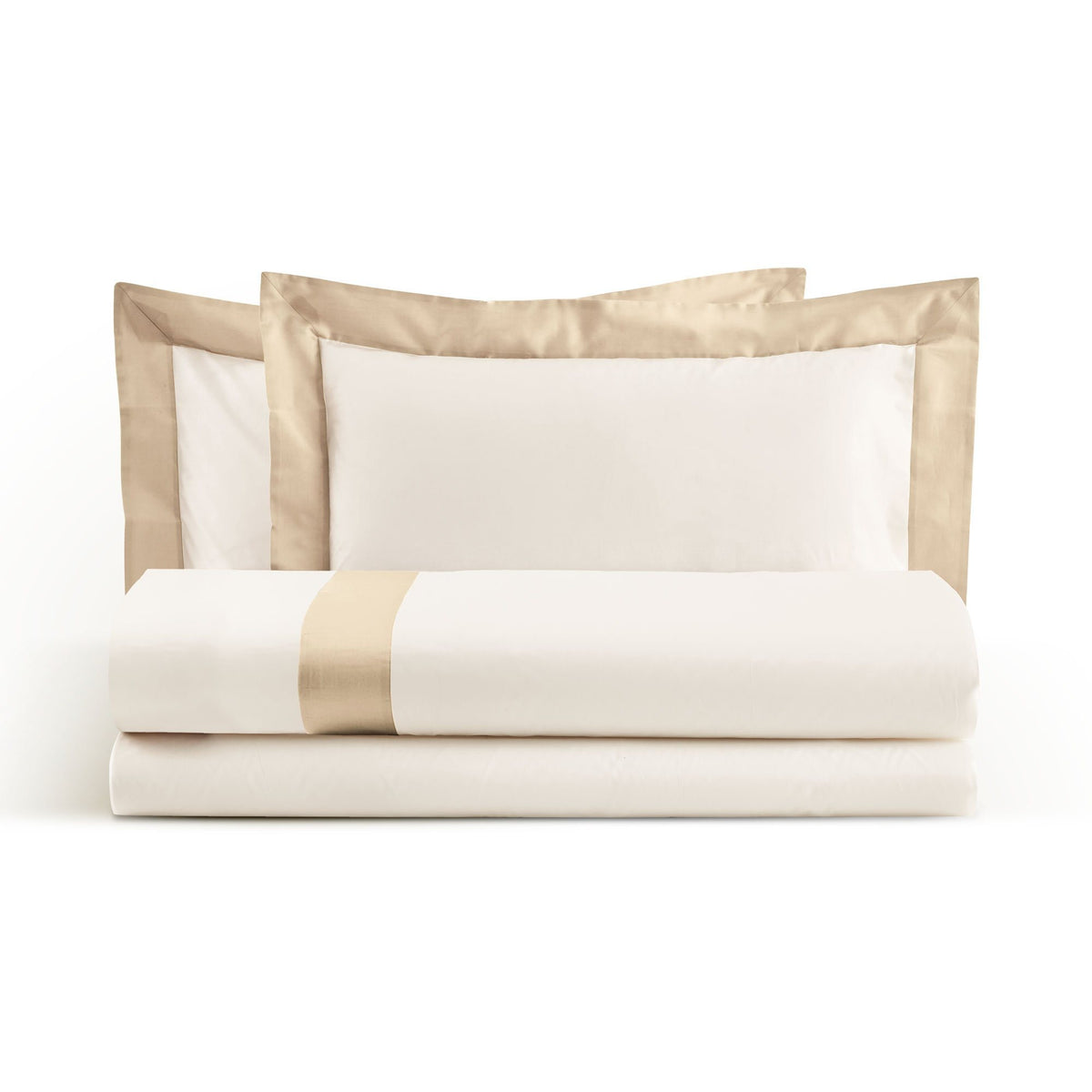 Bettbezug-Set aus reiner Baumwolle mit Satinrand – Diamante