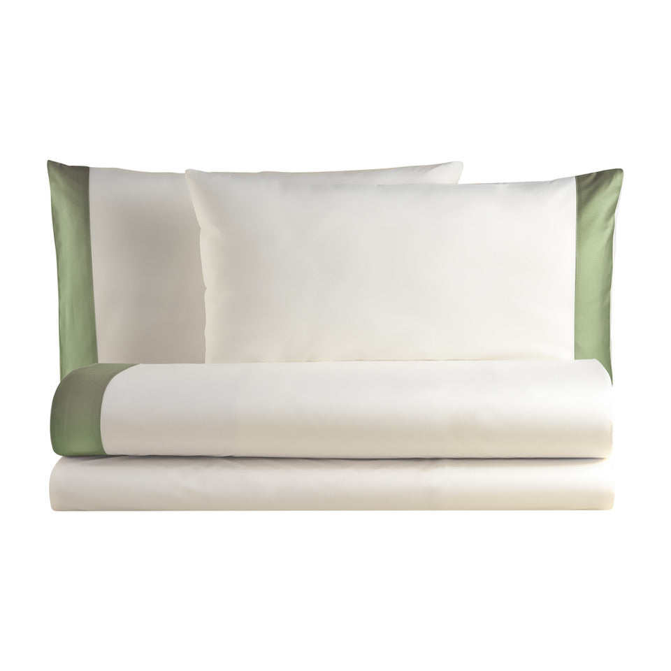 Bettlaken-Set aus reiner Baumwolle mit Satinrand – Smart