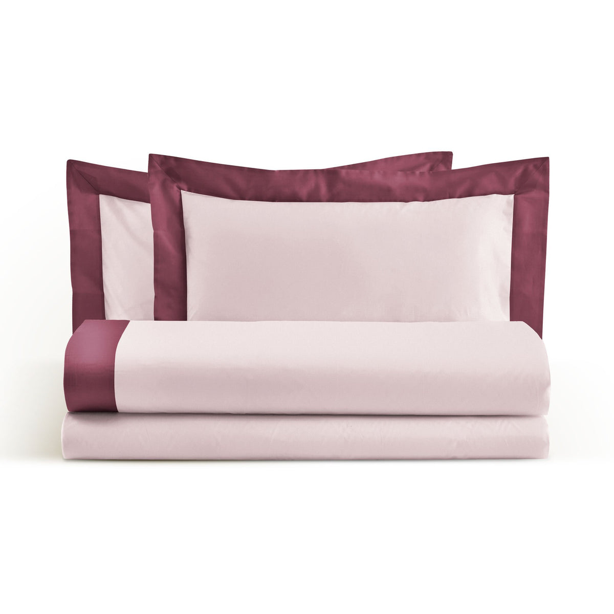 Sheets Set in pure Cotton with Satin Border - Brera