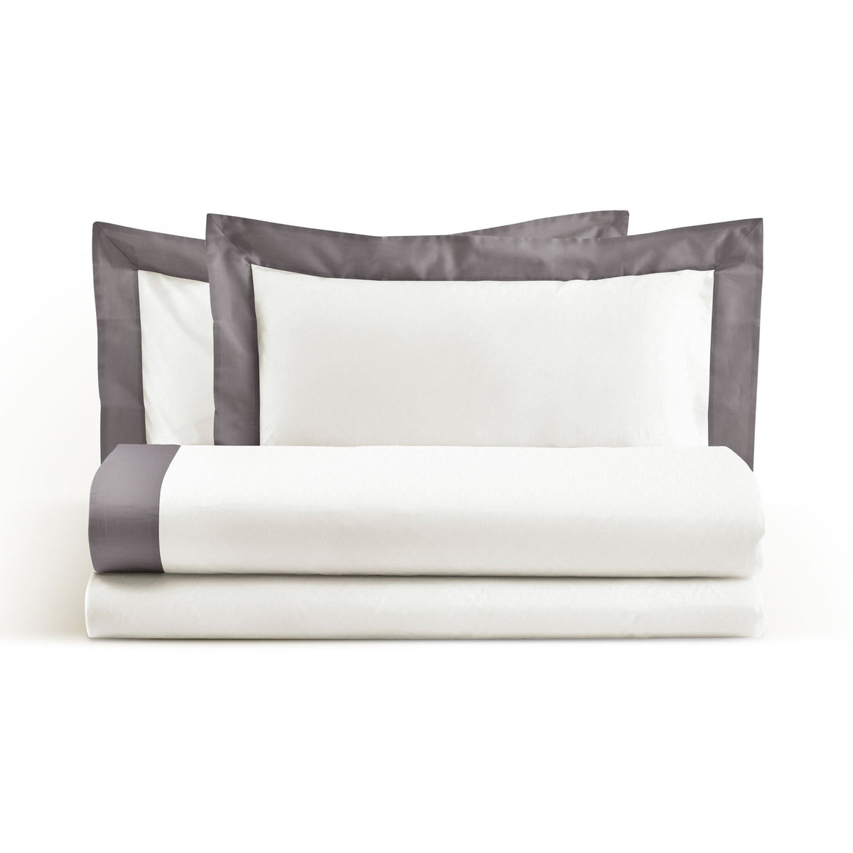 Bettwäsche-Set aus reiner Baumwolle mit Satinrand – Brera