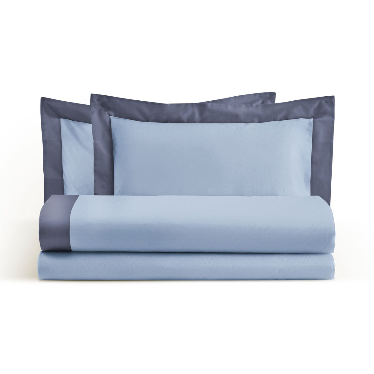 Bettwäsche-Set aus reiner Baumwolle mit Satinrand – Brera