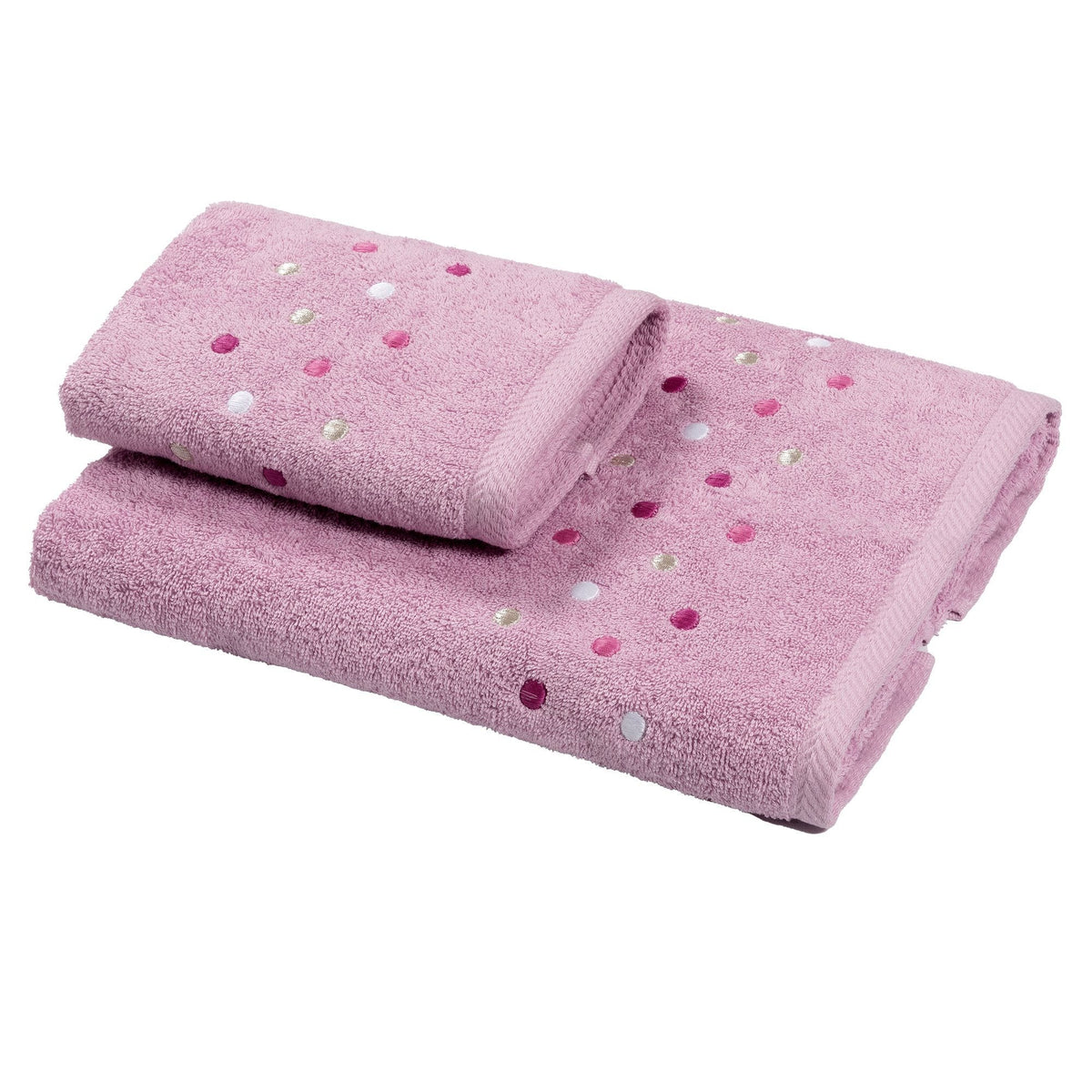 Coppia di Spugna con Balza a Pois colorati - Coriadoli Coppia di spugna Dea Rosa 