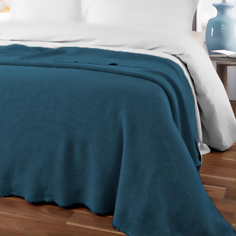 Bedspread in Cotton Honeycomb Stonewashed - Canis