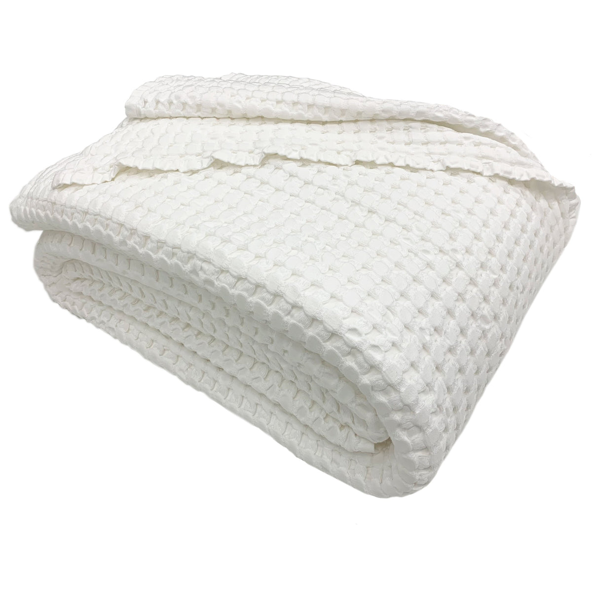 Bedspread in Cotton Honeycomb StoneWashed - Chaltony