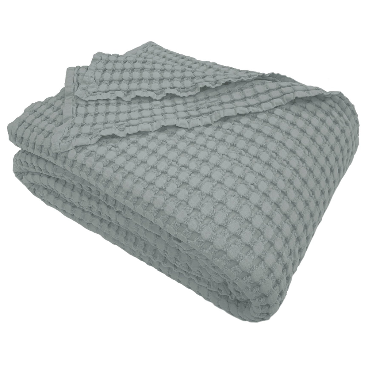 Bedspread in Cotton Honeycomb StoneWashed - Chaltony