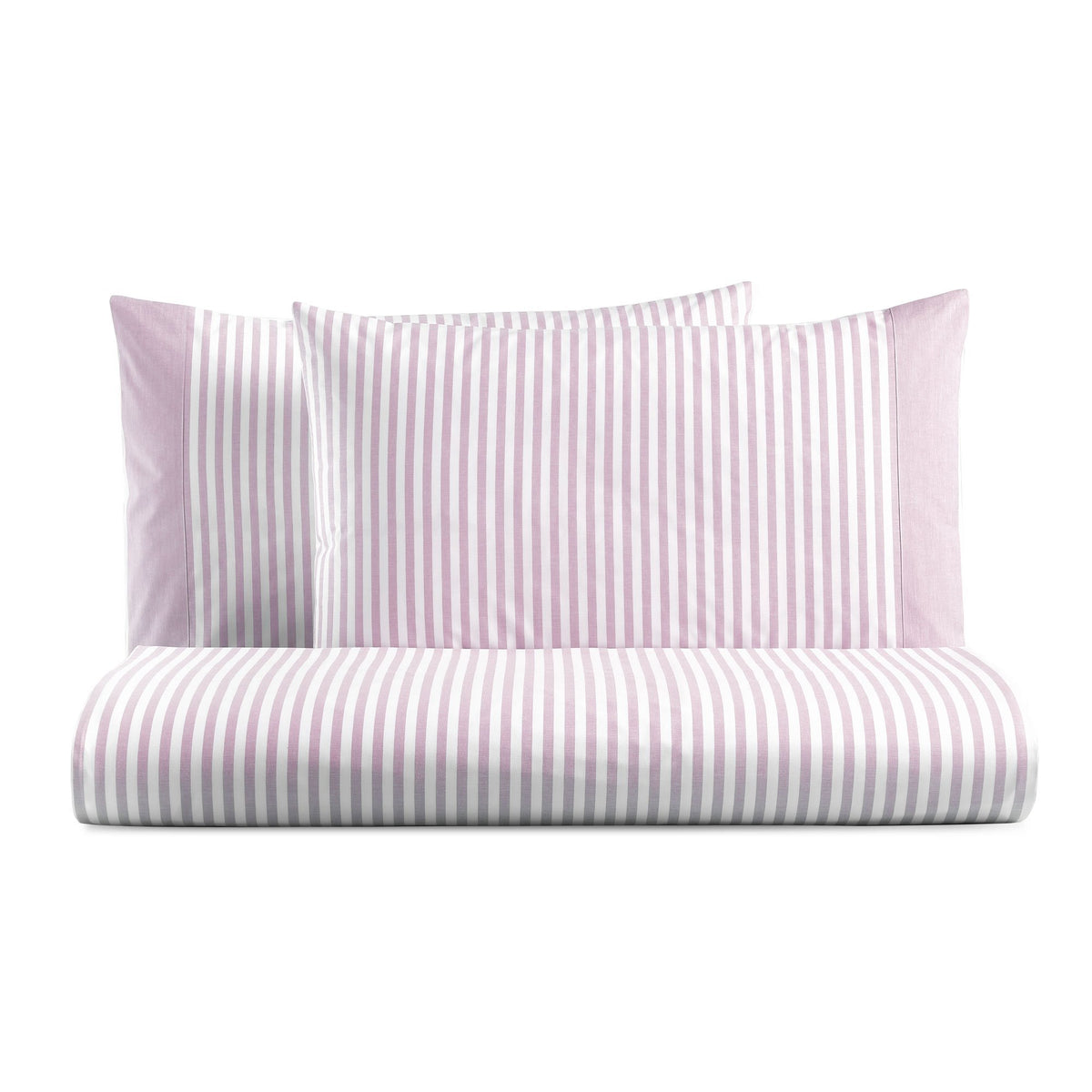 Duvet Cover Set in Pure Yarn-Dyed Striped Cotton - Tif