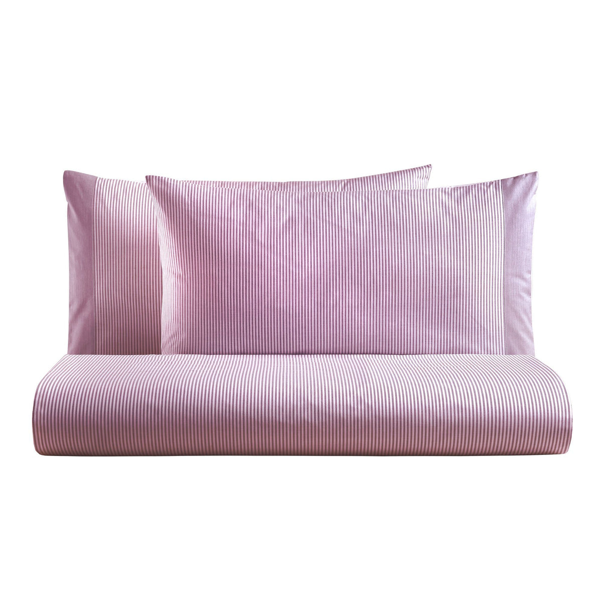 Bettbezug-Set aus reiner, garngefärbter, gestreifter Baumwolle – Tif