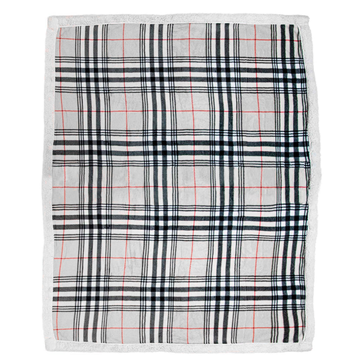 Plaid Morbidotto in MicroPile Fantasia Tartan - Boston Plaid Daunex Plaid Grigio 