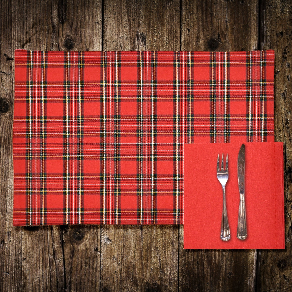 Set Americano in Puro Cotone Fantasia Scozzese - Tartan Americano Daunex 