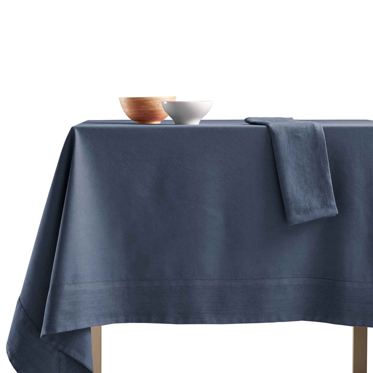 Tablecloth in StoneWashed Cotton with Linen Edge - Loira