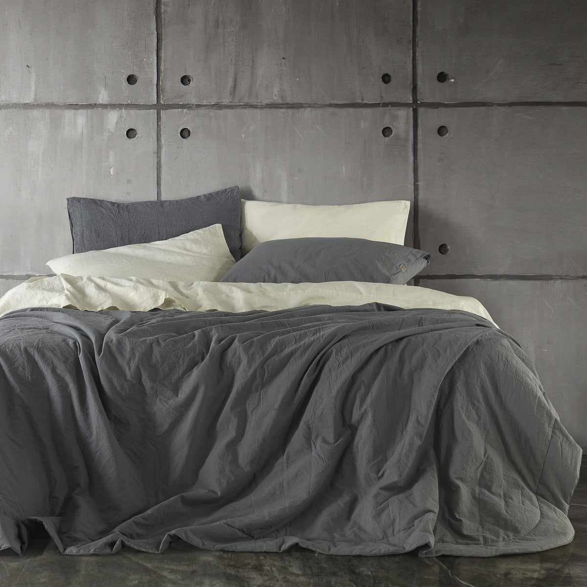 Light Quilt in Pure Cotton StoneWashed - Loira